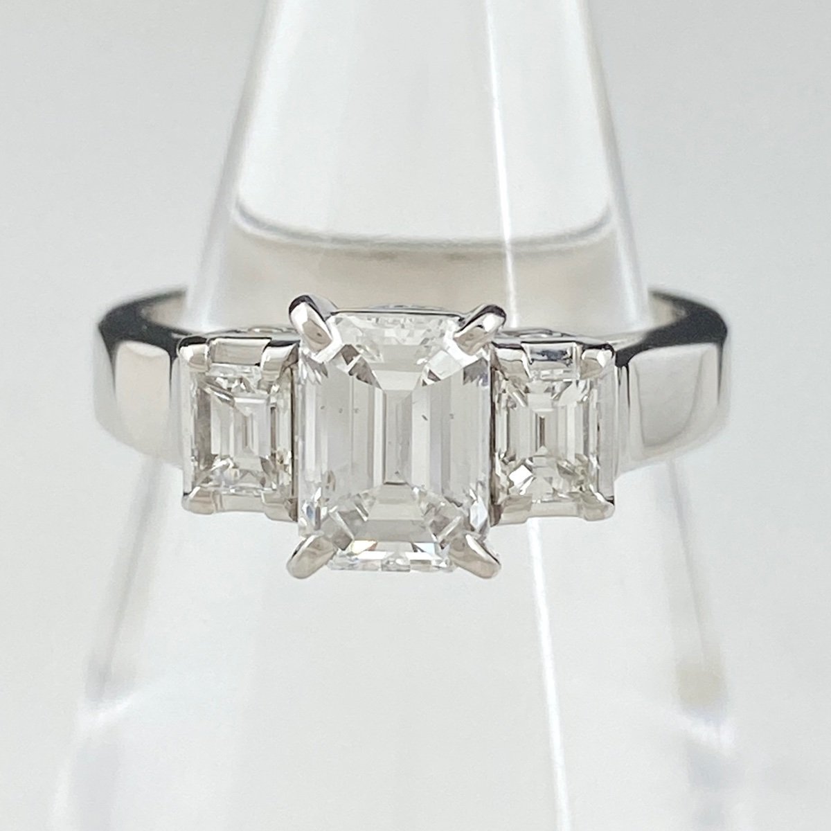 ダイヤモンド デザインリング プラチナ 指輪 リング 9号 Pt900