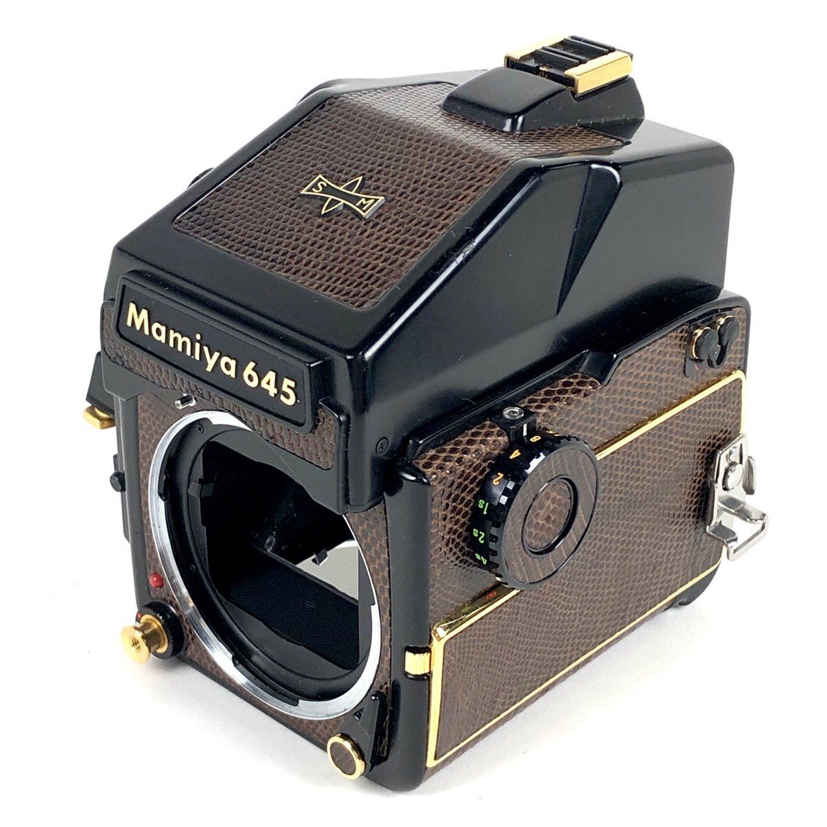 公式の ゴールド 限定 1000S M645 Mamiya マミヤ リザード 【中古】 中