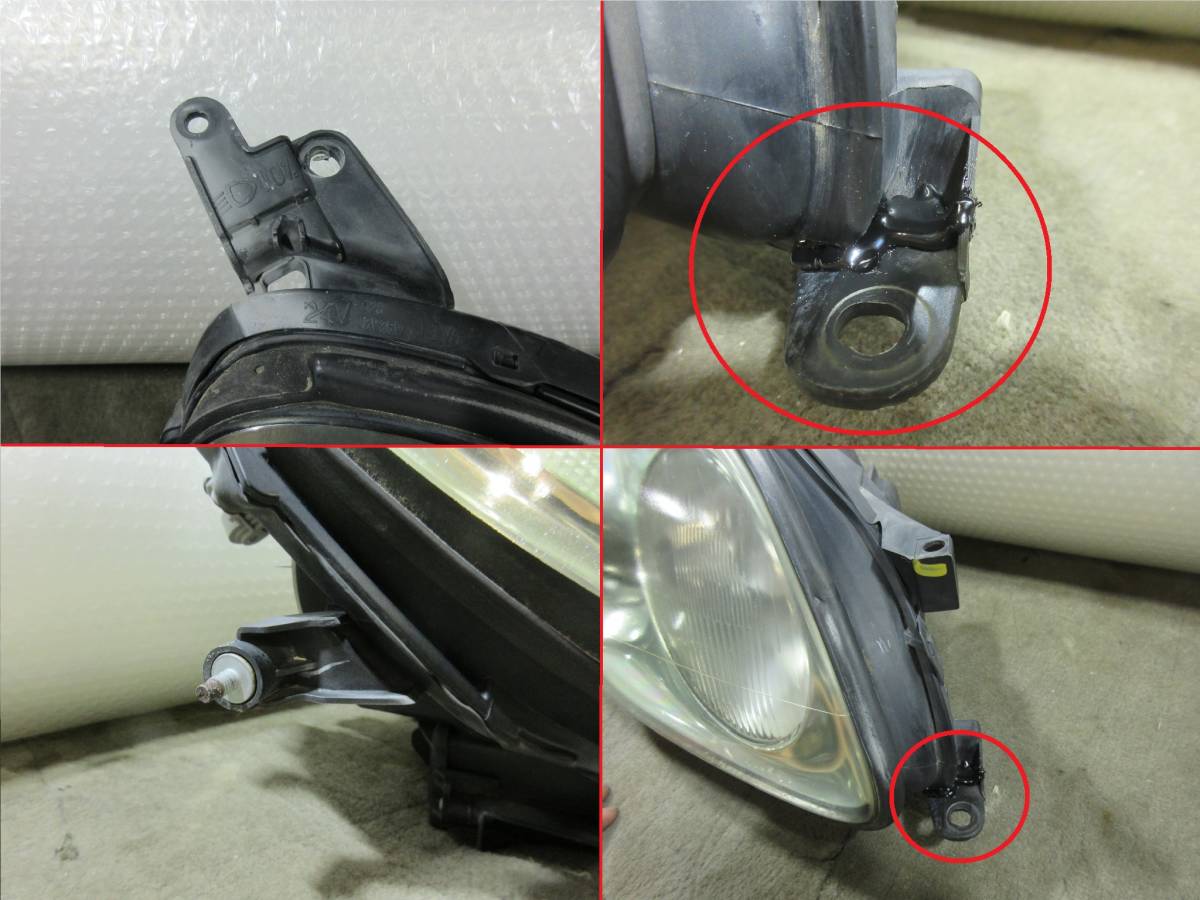 Q9Q9 UZZ40 40 ソアラ 純正 右 運転席側 HID ヘッドライト ASSY バラスト/バーナー付 KOITO 24-46 R 点灯確認済み キセノン H13年 430SCV_画像7