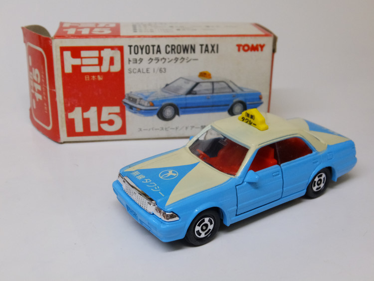 Tomica紅盒115 [日本製]豐田皇冠出租車 原文:トミカ　赤箱　115【日本製】　トヨタ　クラウンタクシー