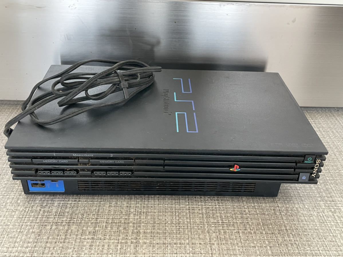 【9696】PlayStation2　本体　SCPH-30000　ブラック　通電確認済_画像1