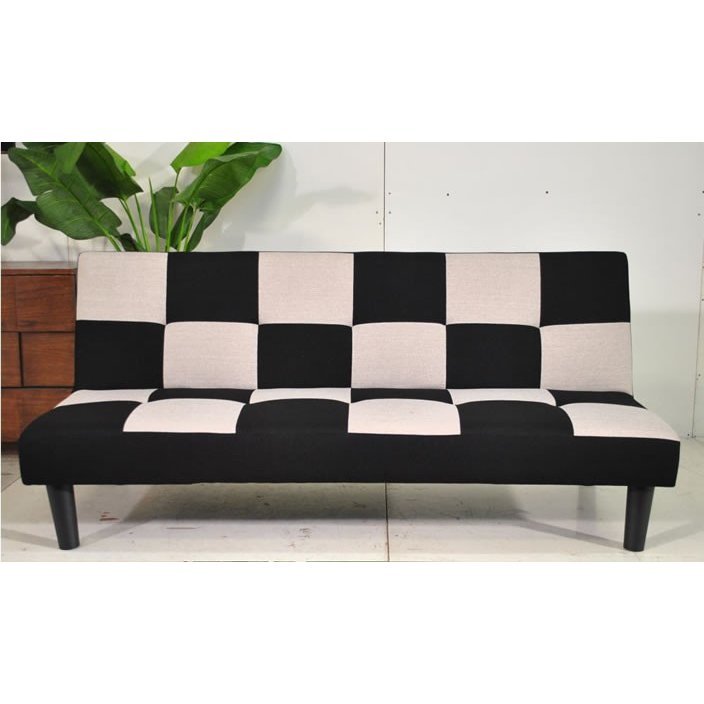  new goods sofa bed 3 -step reclining / check pattern / new life new . finding employment one person part shop one person living /. repairs easy to do synthetic leather 2 color correspondence / free shipping 