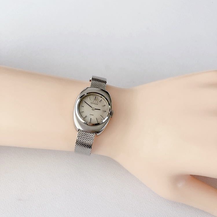 アンティーク TECHNOS LADY 2針 レディース手巻き腕時計 稼動 アンティーク TECHNOS LADY 2針 レディース手巻き腕時計 稼動