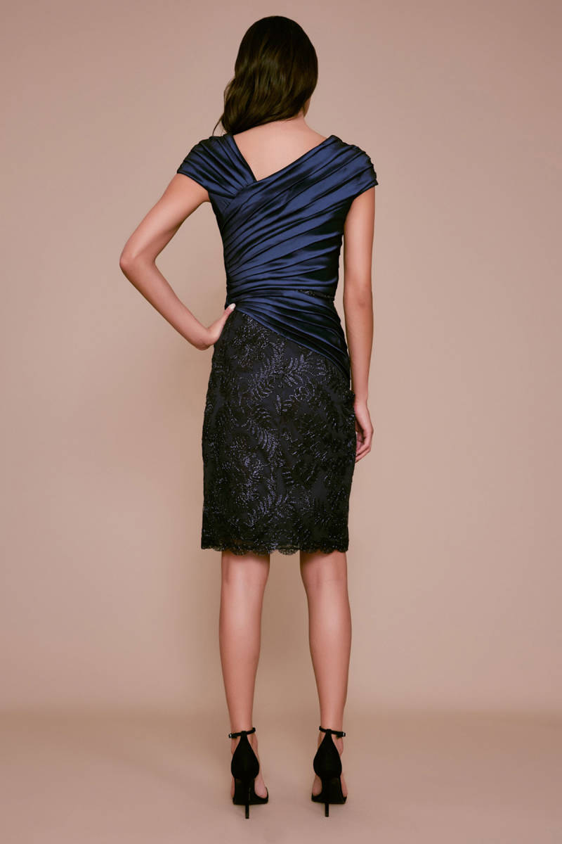 TADASHI SHOJI　タダシショージ　NAVY　ワンピース　「１２P」/ １１号程度_画像2