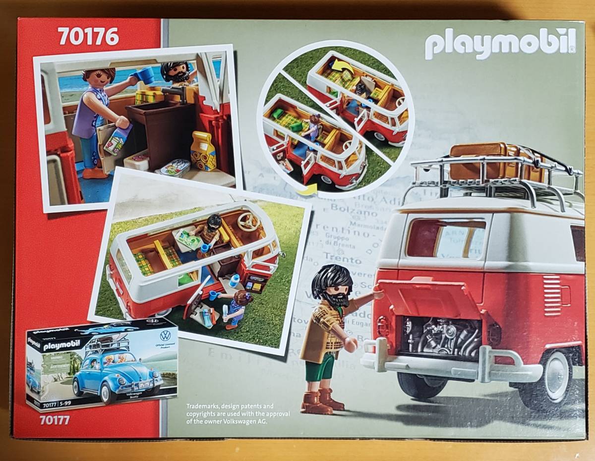 プレイモービル 70176 フォルクスワーゲン T1 バス 未開封未使用品 Volkswagen T1 Camping Bus playmobilの画像2