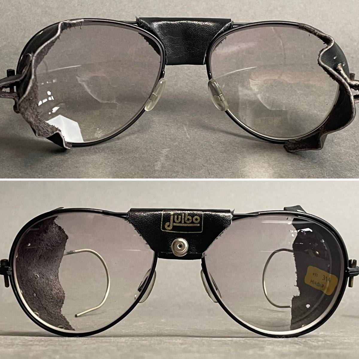 YN37 レア フランス製 Julbo 風防付き ビンテージ サングラス YN37 レア フランス製 Julbo 風防付き ビンテージ サングラス