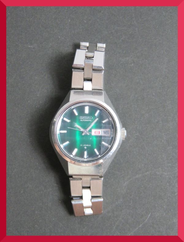 セイコー SEIKO 21石 自動巻き 3針 デイデイト カットガラス 純正ベルト 2706-0250 女性用 レディース 腕時計 V271 稼働品