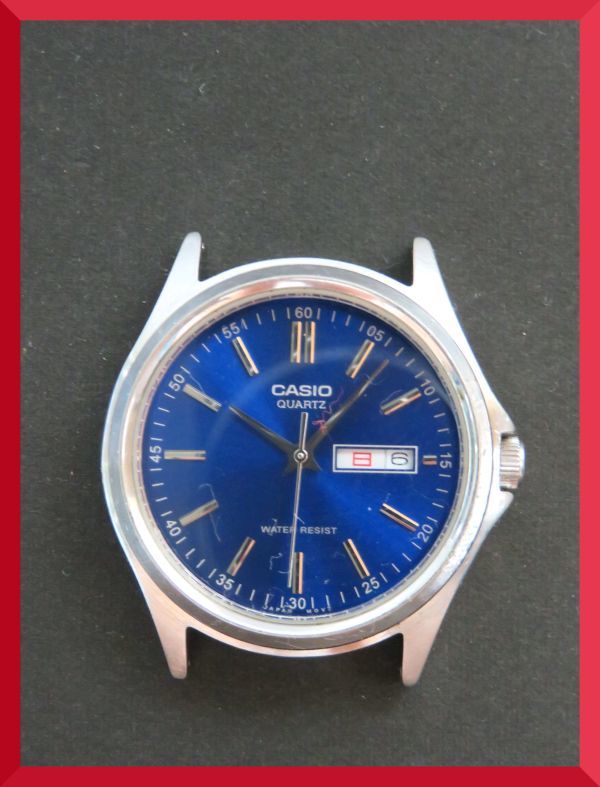 美品 カシオ CASIO クォーツ 3針 デイデイト MTP-1239DJ 男性用 メンズ 腕時計 V346 稼働品_画像1