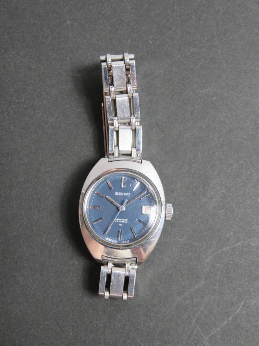 美品 セイコー SEIKO SPECIAL 23石 手巻き 3針 デイト 純正ベルト 2202-0010 女性用 レディース 腕時計 V272 稼働品_画像3