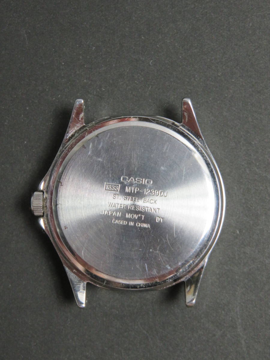 美品 カシオ CASIO クォーツ 3針 デイデイト MTP-1239DJ 男性用 メンズ 腕時計 V346 稼働品_画像3