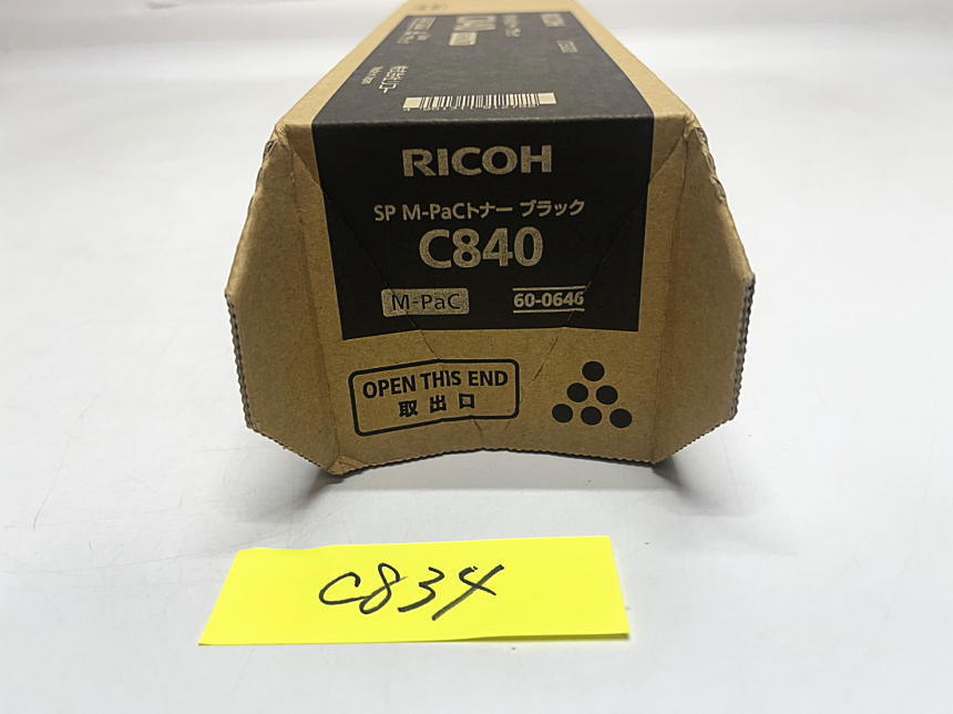 C-834【新品】リコー　RICOH　SP M-PaCトナー　C840　K　ブラック　純正_画像1