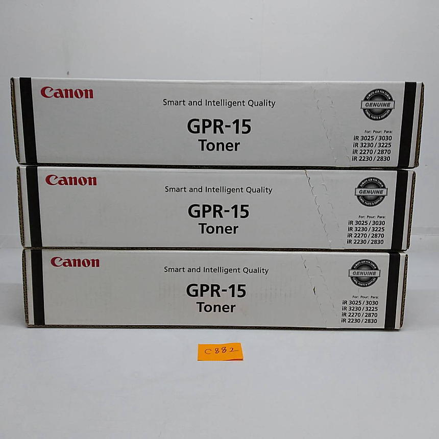 C-882【新品】 キャノン　CANON　GENUINE　トナー　GPR-15　ブラック　1色3本セット　純正　_画像4