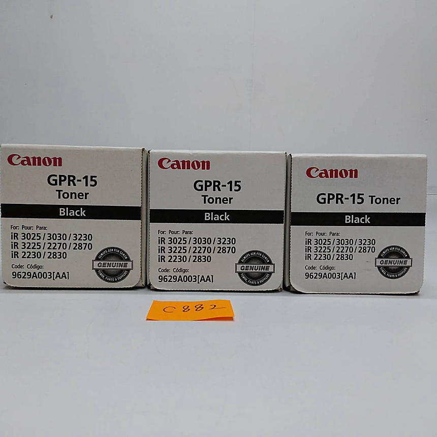 C-882【新品】 キャノン　CANON　GENUINE　トナー　GPR-15　ブラック　1色3本セット　純正　_画像2