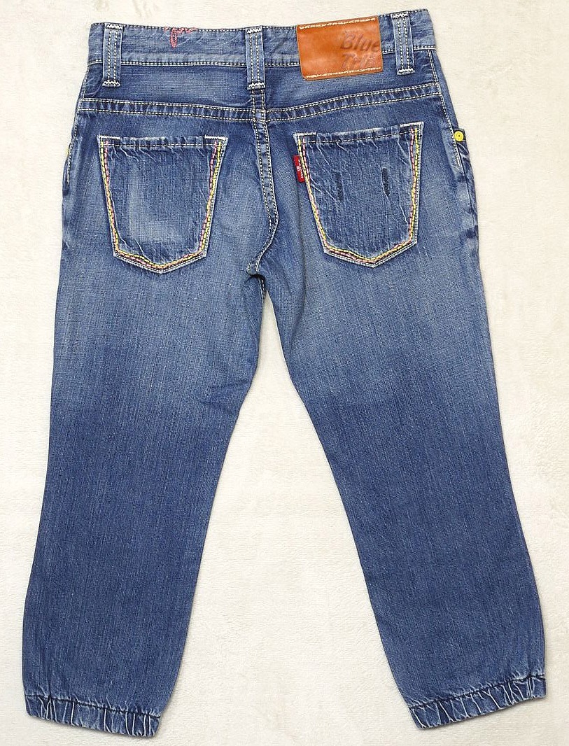 * Edwin EDWIN BTL311 BLUE TRIP женский Denim джинсы укороченные брюки длина S размер полный размер W80 см длина ног 53 см 