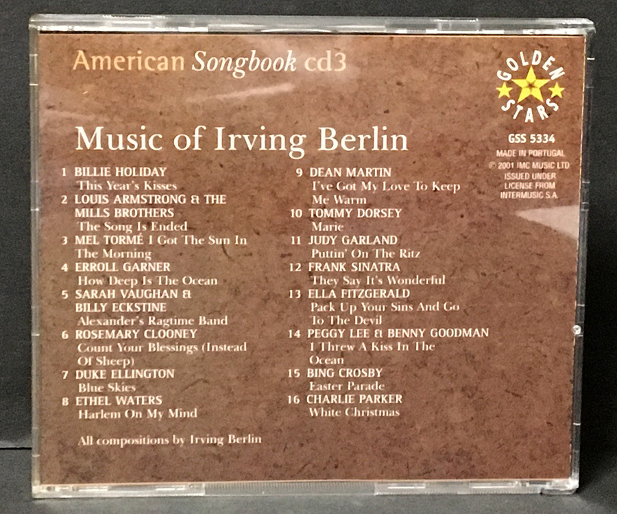 CD［American Songbook Great Jazz and Vocal Stars］3枚組 Portugalの画像5
