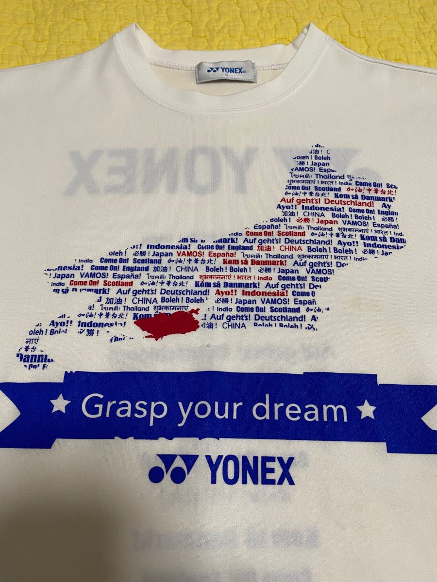 テニスウェア　ヨネックス　Tシャツ　半袖　白　ユニS  YONEX