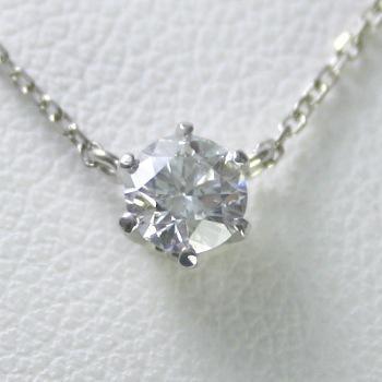 ダイヤモンド ネックレス プラチナ 一粒 0.4ｃｔ 鑑定書付 0.405ct Dカラー VS1クラス 3EXカット H&C CGL TOR0886-6pp KDP*P_画像1