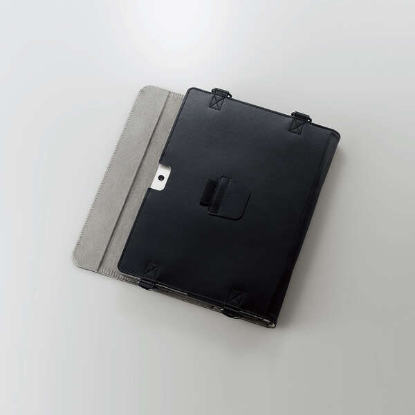 dynabook K50/K60用ソフトレザーケース キーボードも一緒に収納・使用可能なショルダーベルト・タッチペンホルダー付: TB-DYK50PLFBK_画像3