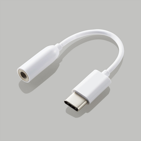 イヤホン・ヘッドホン用USB Type-C変換ケーブル USB Type-C端子を3.5mmステレオミニ端子に変換 マイク付きイヤホンにも対応: EHP-C35WH_画像2