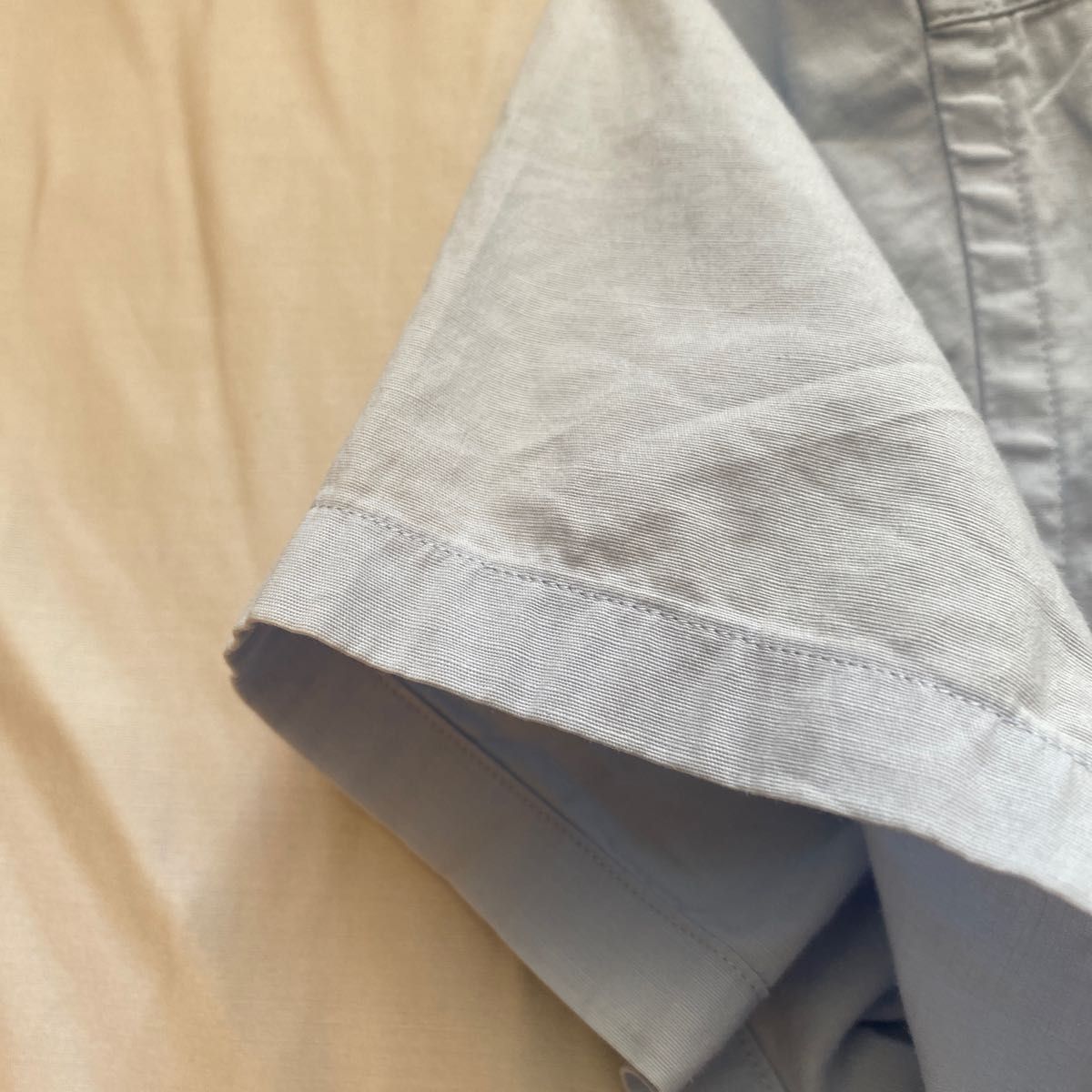ラルフローレン　日本製9 水色　半袖　ストレッチ綿　シャツ　ブラウス