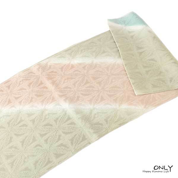  obi age silk . after crepe-de-chine hand .... -ply eyes made in Japan new work gradation ONLY g-306