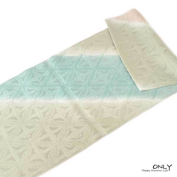  obi age silk . after crepe-de-chine hand .... -ply eyes made in Japan new work gradation ONLY g-306