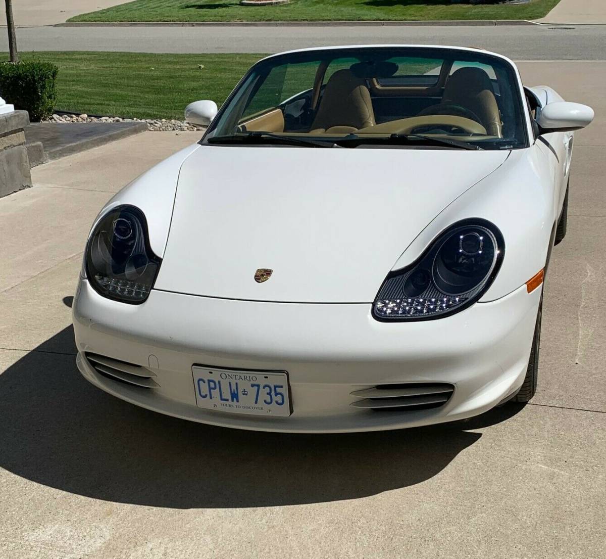 97-04 Boxster ボクスター 986 / 97-01ポルシェ 996 911 LED プロジェクタヘッドライト ブラック_画像3