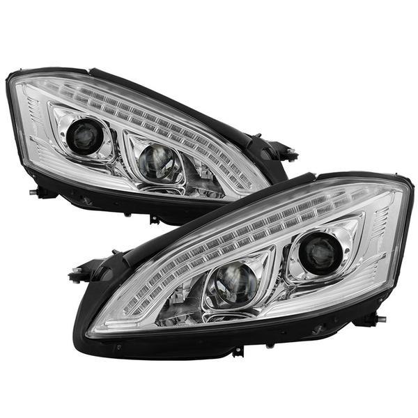 税込新品ベンツ W221SクラスW222ルック プロジェクターLEDデイライト　ヘッドライト ヘッドランプS350 S550 S600 S63 S65 amg_画像1