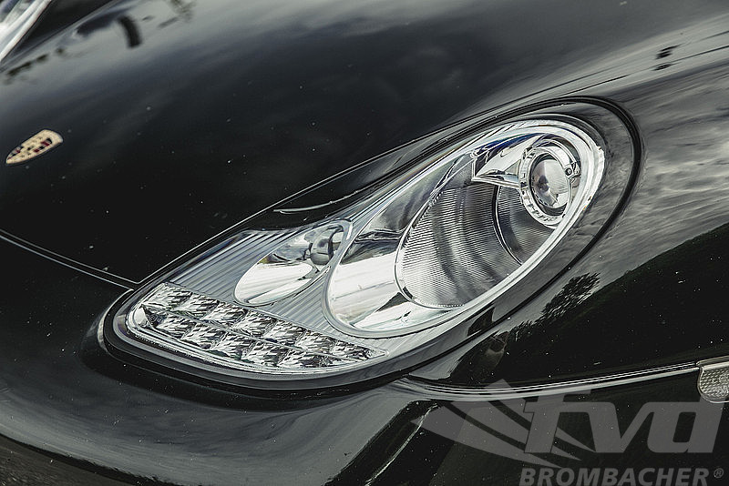 97-04 Boxster ボクスター 986 / 97-01ポルシェ996 911 LED プロジェクタヘッドライト シルバー_画像2