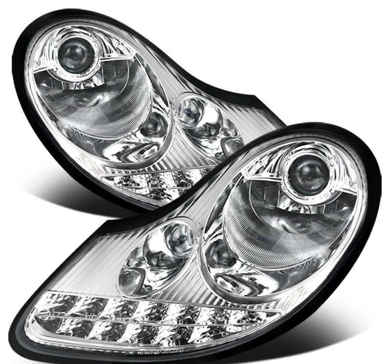 97-04 Boxster Boxster 986 / 97-01 Porsche 996 911 LED Pro jekta head light silver 