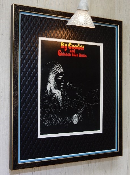 lai* Koo da-/1977 UK Tour program / рамка /Ry Cooder and Chicken Skin/Music Framed Ry Cooder \'77 Tour Program/ скользящий гитара 