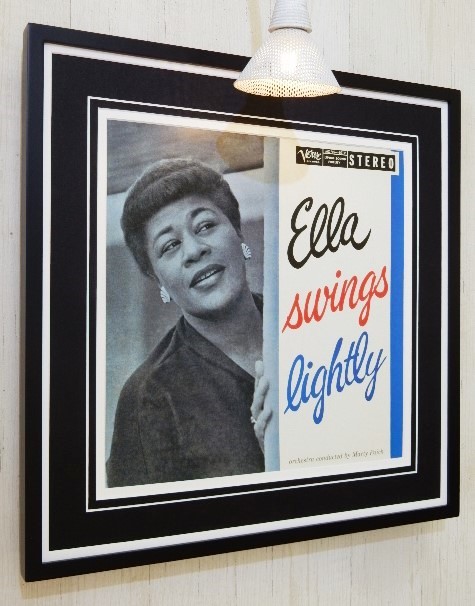 エラ・フィッツジェラルド/名盤ジャケット・ポスター額入/Ella Jane Fitzgerald/ELLA SWINGS LIGHTLY/ジャズ・ボーカル/アルバム アート_画像7