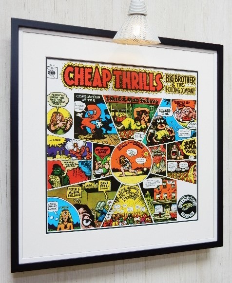 ジャニス・ジョプリン/レコジャケ ポスター 額装/Cheap Thrills/Janis Joplin/Robert Crumb/ロバート クラム/コミック/チープ・スリル_画像6