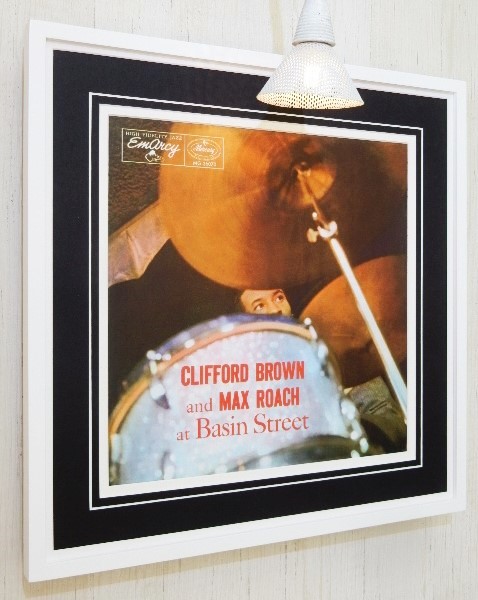 クリフォード・ブラウン/マックス・ローチ/名盤 LPジャケット・ポスター 額入/Clifford Brown/Max Roach/at Basin Street/アルバム アート_画像6