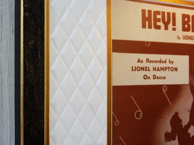 ライオネル・ハンプトン/オリジナル 楽譜 1946/Lionel Hampton/Hey Ba Ba Re Bop/Framed Jive Music Art Gumbo/ジャズ・ヴィブラフォン_画像3