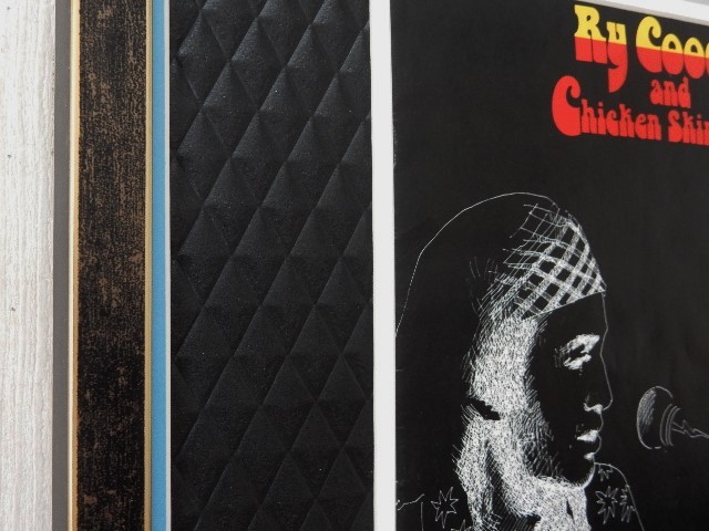 lai* Koo da-/1977 UK Tour program / рамка /Ry Cooder and Chicken Skin/Music Framed Ry Cooder \'77 Tour Program/ скользящий гитара 