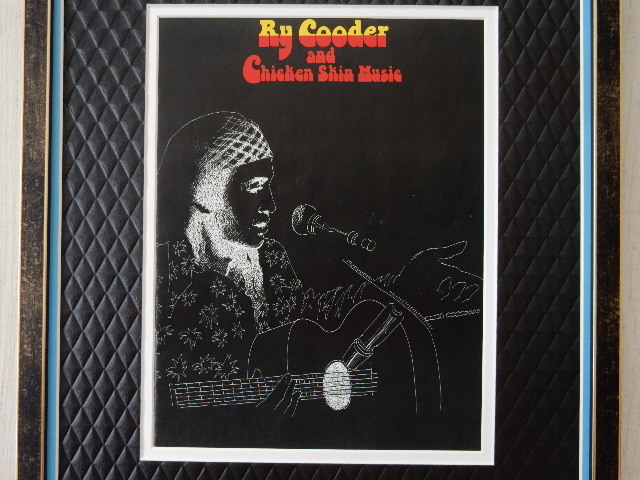 lai* Koo da-/1977 UK Tour program / рамка /Ry Cooder and Chicken Skin/Music Framed Ry Cooder \'77 Tour Program/ скользящий гитара 