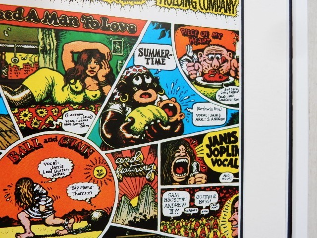 ja лак *jo пудинг /reko jacket постер рамка /Cheap Thrills/Janis Joplin/Robert Crumb/ Robert k Ram / комикс /chi-p* потертость ru