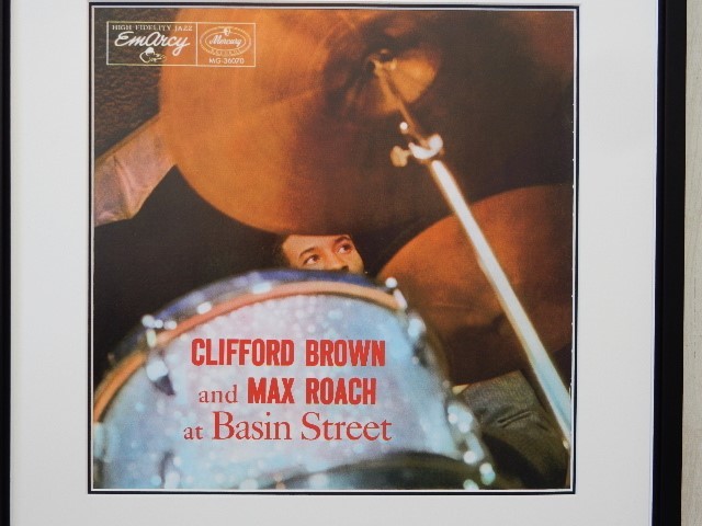 クリフォード・ブラウン/マックス・ローチ/名盤 LPジャケット・ポスター 額入/Clifford Brown/Max Roach/at Basin Street/アルバム アート_画像2