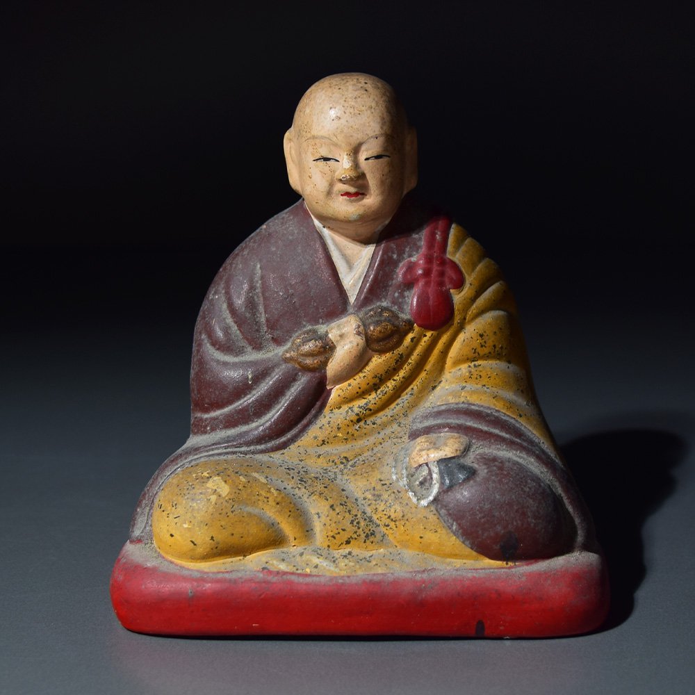紙塑人形仏像空海弘法大師坐像仏教美術弘法大師仏像高さ約