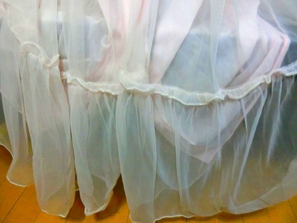 中古品☆希少!Wacoalワコール♪シフォンロングネグリジェナイトウェア