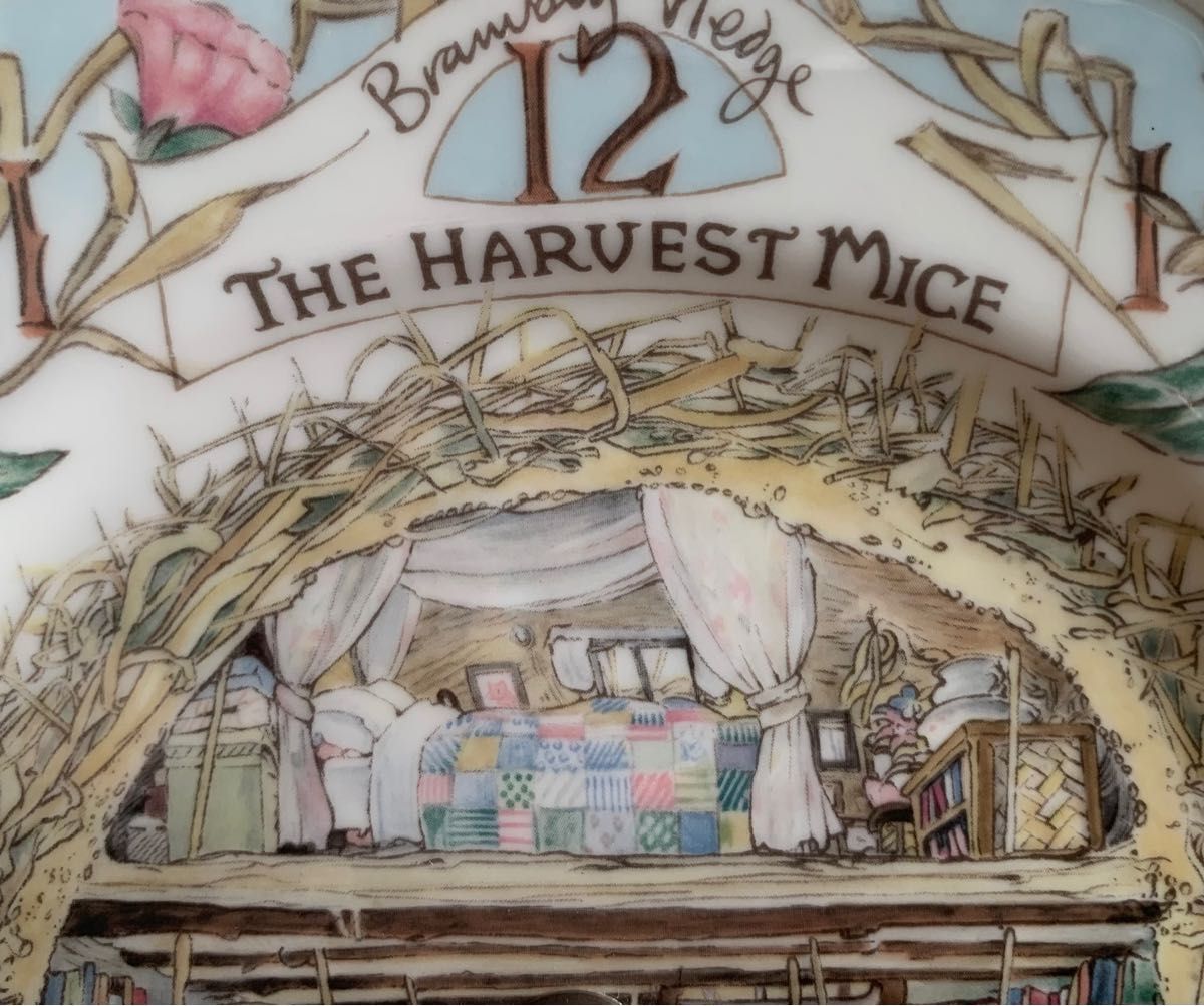 ブランブリーヘッジ 掛け時計 THE HARVEST MICE 絵皿 プレート ロイヤルドルトン