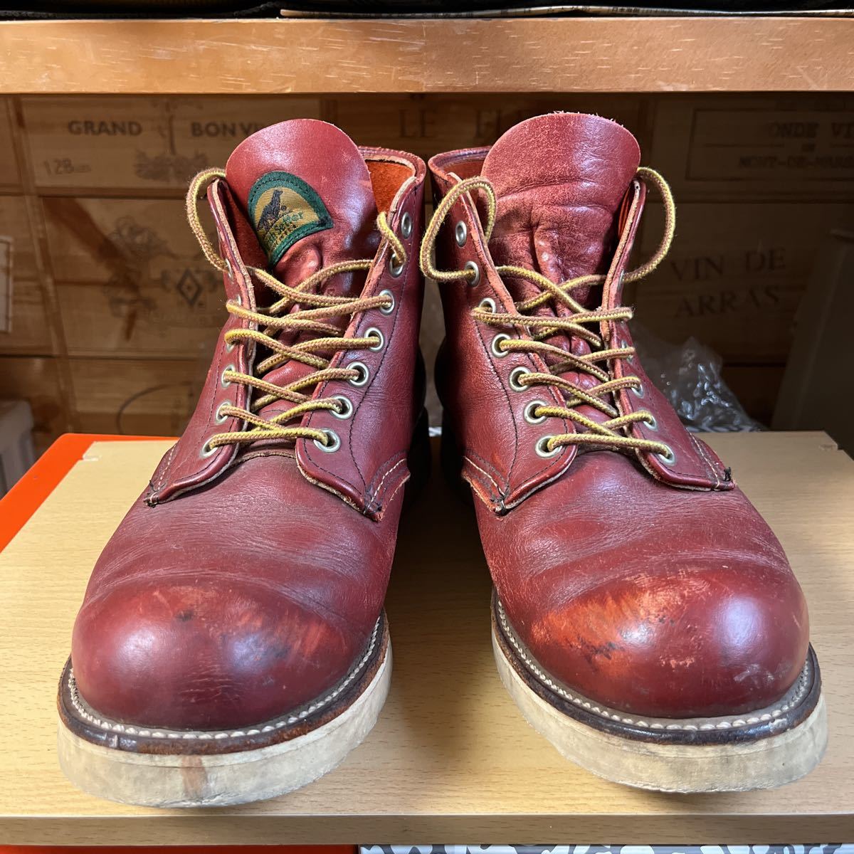 送料無料中古美品 レッドウィング8166半円犬タグ9D キムタク着 送料無料中古美品 レッドウィング8166半円犬タグ9D キムタク着