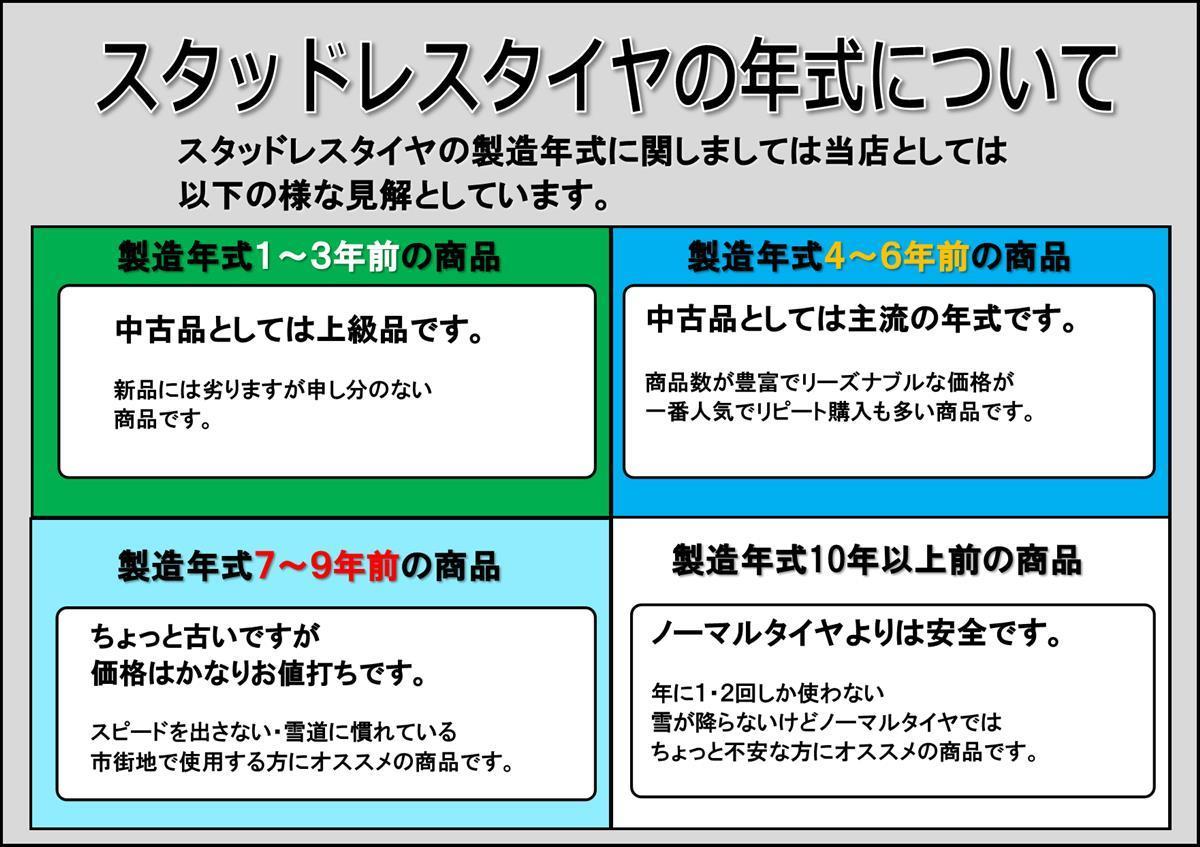 スタッドレスタイヤ4本 《 ミシュラン 》 X-ICE3プラス [ 225/65R17 102T ]9.5分山★ SUV ハリアー RAV4 エクストレイル CRV CX-5 stati17_画像8