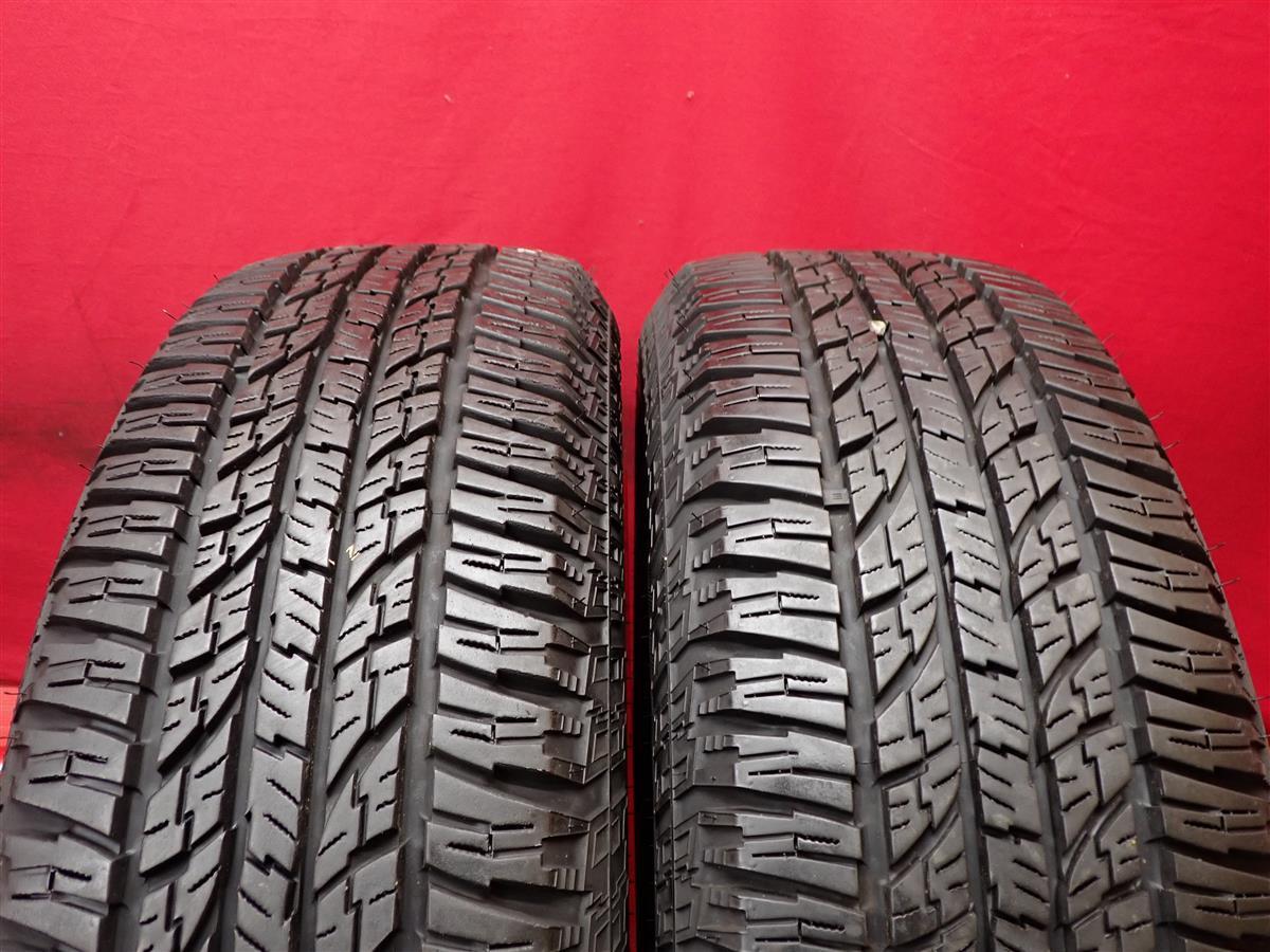 中古タイヤ 205/70R15 96H 2本セット ヨコハマ ジオランダー A/T G015 8.5分山 ミニバン ハイエース　グランビア_画像1