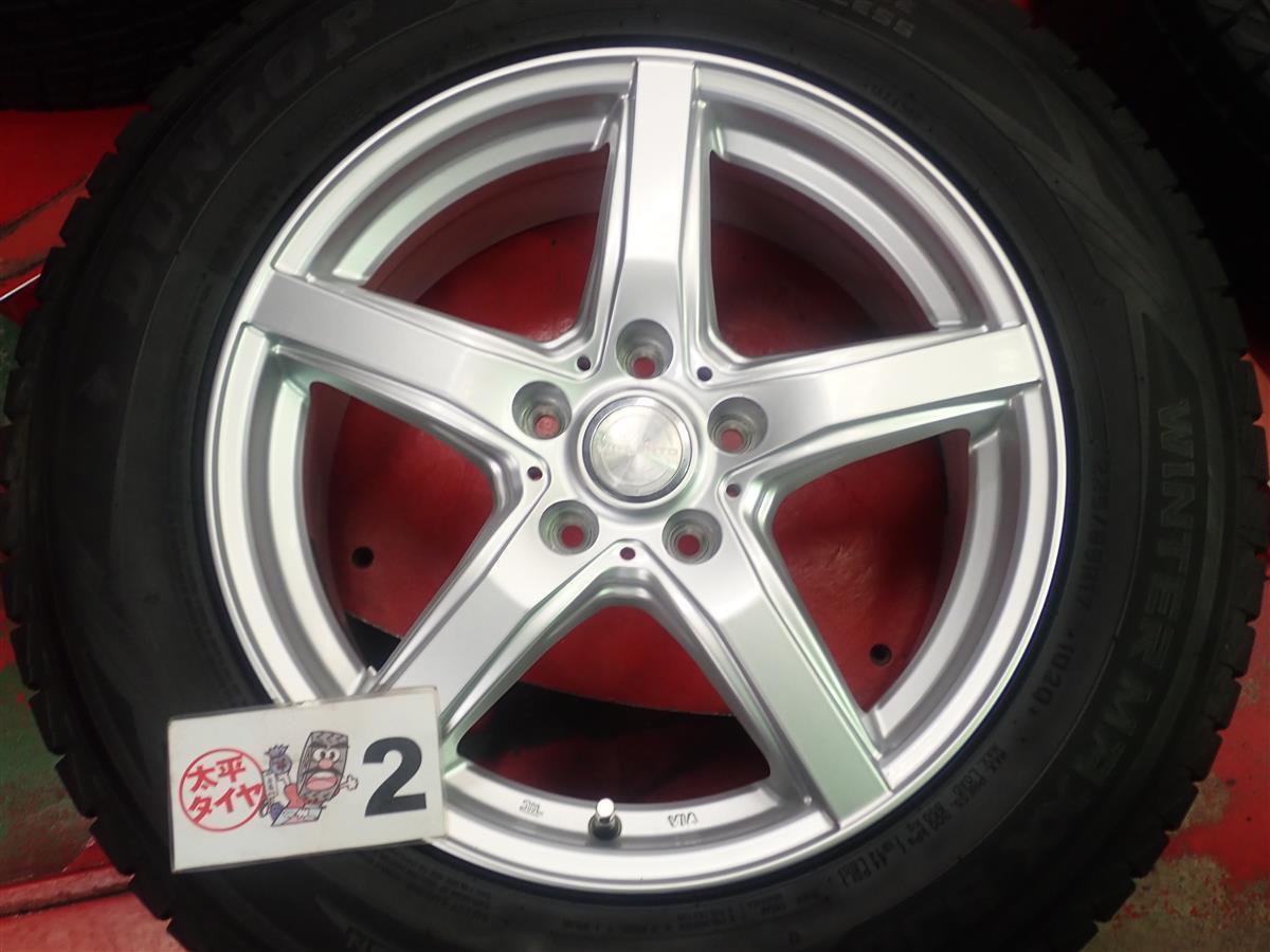 スタッドレス 5スポークタイプ1P+ダンロップウィンターMAXXSJ8 225/65R17 8.5分山★CR-VCX-5などに！stwt17_画像6