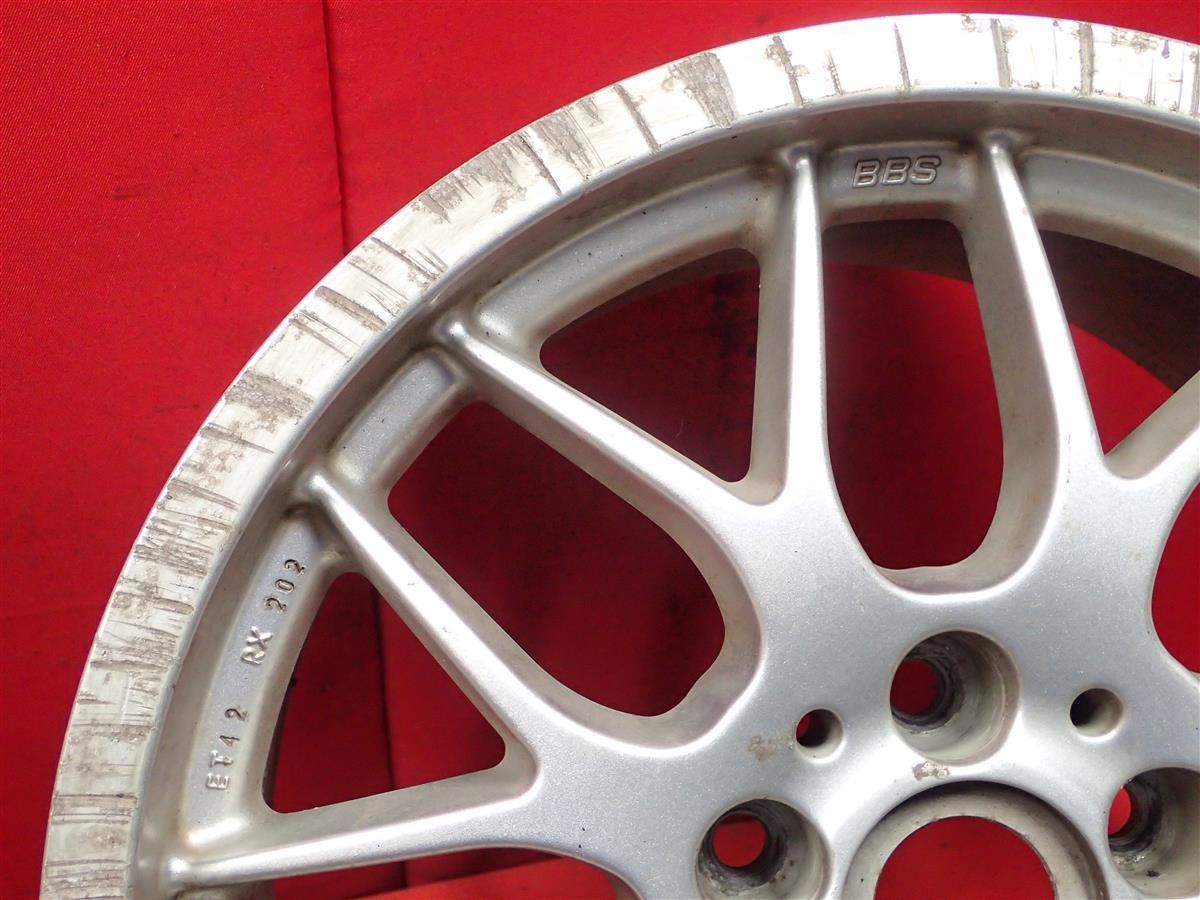 中古ホイール 単品1本 BBS RX BBS RX 17x8J 5/114.3 スイフトスポーツ ブレイド MR2 クライスラー 300M センチュリー フーガ アコード ワ・_画像8