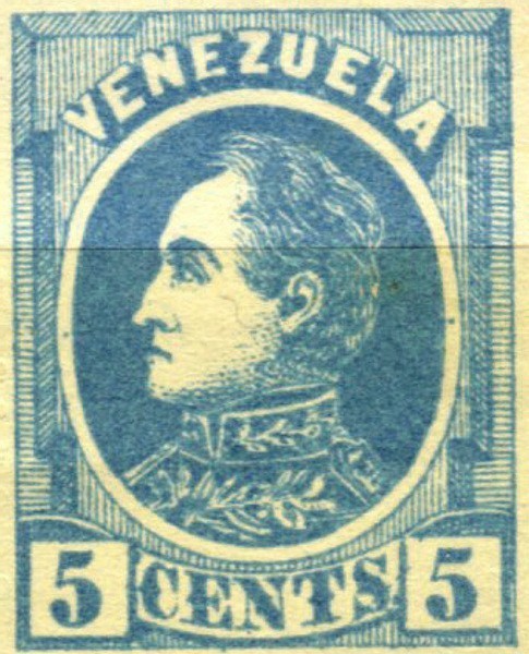 6010¶benezela1880[Simon Bolivar 5c]1/5 kind unused glossless glue attaching * light breaking the smallest glue stain OH* contents * condition is image only . decision * free shipping 