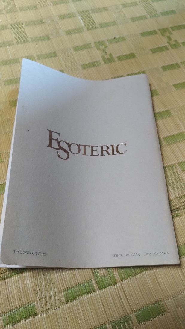 ESOTERIC DV - 30 Ethoteric SACD CD DVD播放器 原文: ESOTERIC DV-30 エソテリック SACD CD DVD プレイヤー