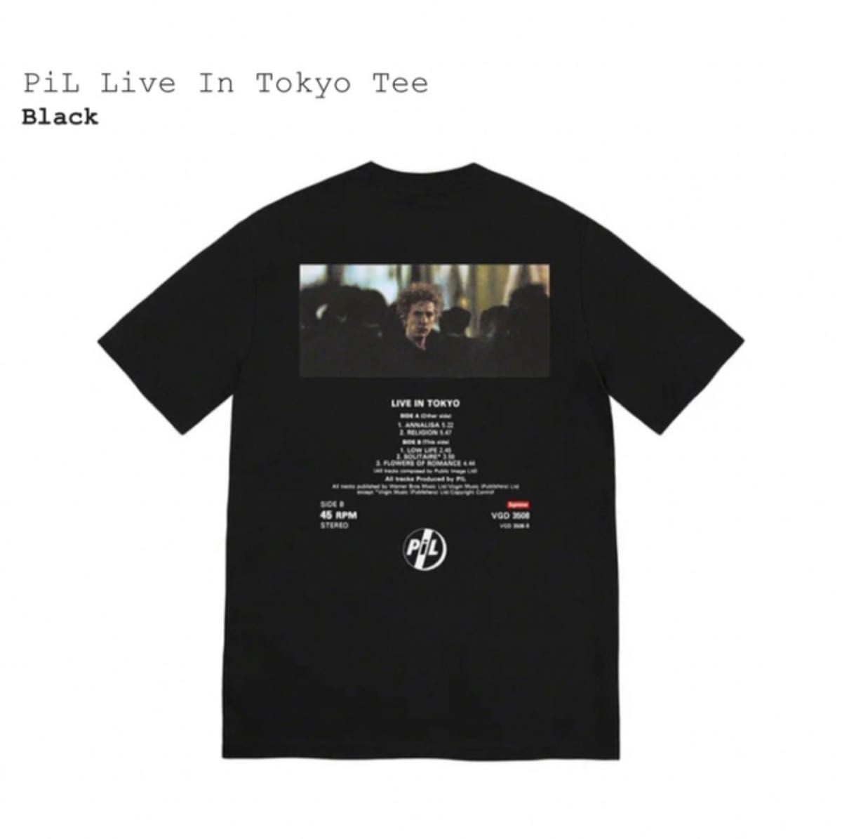 シュプリーム Supreme/PiL Live In Tokyo Tee